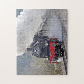 Foto van  treintstoomlocomotief legpuzzel (Verticaal)