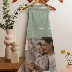 Foto van Trendy Family Green Happy Blessed Pasen Schort