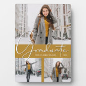 Foto van Trio Collage op Gold Afstuderen Fotoplaat (voorkant)