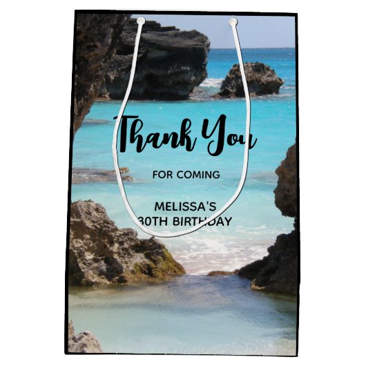 Foto van Tropical Island Coast & Zee Hartelijk dan Medium Cadeauzakje (Achterkant)