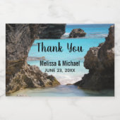 Foto van Tropical Island Coast & Zee Hartelijk dan Sparkling Wijnetiket (Enkel label)