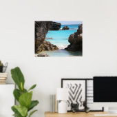 Foto van Tropical Island Coast & Zee Poster (Thuiskantoor)