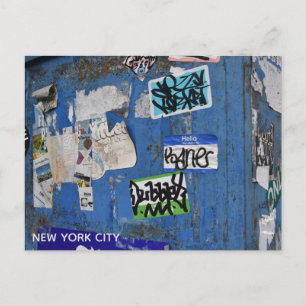 Foto van Urban Graffiti Street New York City Briefkaart