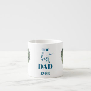 Foto van vader en kind - Heart Lijst Best Dad Ever Espresso Kop
