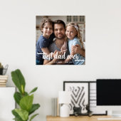 Foto van vaderdag Beste vader ooit Poster (Thuiskantoor)
