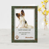 Foto van vaderdag Pet van de Dog Kaart (Gele Bloem)