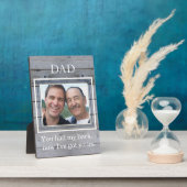 Foto van vaderdag Vader en Grown Son Fotoplaat (Zijkant)