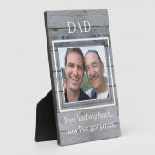 Foto van vaderdag Vader en Grown Son Fotoplaat (Zijkant)