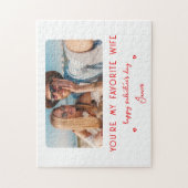 Foto van Valentijnsdag Je bent mijn favoriete vrou Legpuzzel (Verticaal)