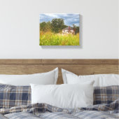 Foto van verlaten huis canvas afdruk (Insitu (Slaapkamer))