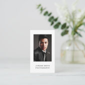 Foto van verticale fotograaf Sociale media Hoofdfo Visitekaartje (Staand voorkant)