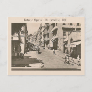 Foto van Vintage, Historic Algerije Philippeville Briefkaart