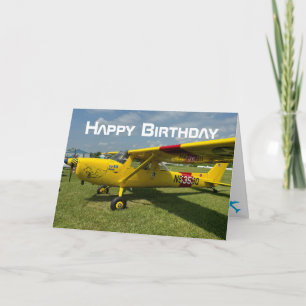 Foto van vliegtuig, Cool Aviation Piloot Verjaarda Kaart