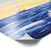 Foto van vuurtoren afdruk (Hoek)