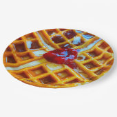 Foto van Waffle Papieren Bordje (Gekanteld)