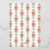 Foto van waterverf 3 van Nutcracker Folie Feestdagenkaart (Achterkant)