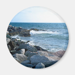 Foto van Wavy Atlantic Ocean Blue Magneet