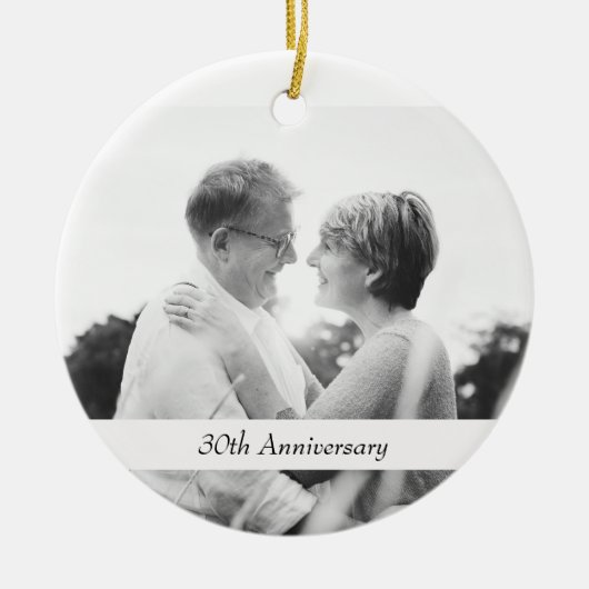 Foto van Wedding 30th Anniversary Gifts Keepsake Keramisch Ornament (Voorkant)