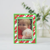 Foto van Whimsical-kerstsnoepriet Briefkaart (Staand voorkant)