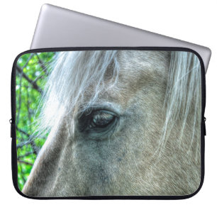 Foto van White Pegasus Horse's Eye Animal-lover Laptop Sleeve