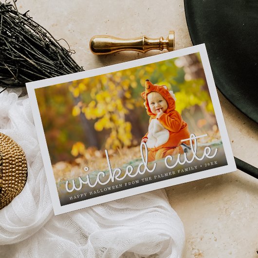 Foto van Wied Cute Halloween Kaart