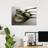  foto van zilverwerk poster (Thuiskantoor)