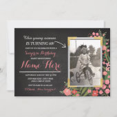 Foto Verjaardag Bloemen Nodig elke leeftijd Vrouw Kaart (Voorkant)