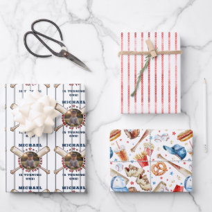 Foto Verjaardag Honkbal Rookie van het Jaar Inpakpapier Vel