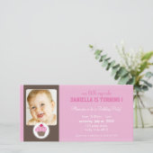 FOTO VERJAARDAG UITNODIGING:: cupcake 3L (Staand voorkant)