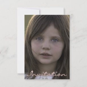 Foto Verjaardagsfeestje Roos Gouden Glitter Kaart