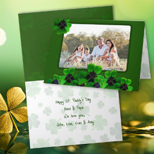 Foto-verjaardagskaart van St. Patrick Feestdagen Kaart