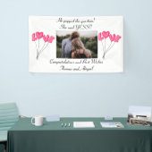 Foto Verloving Banner Pink Love Balloons (Beurs)