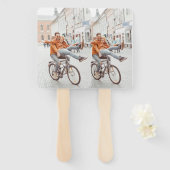 Foto Verloving Bruiloft Graduation Party Handwaaier (Voorkant en achterkant)