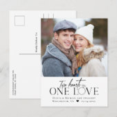 Foto Verloving kondiging One Love Briefkaart (Voorkant / Achterkant)