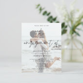 Foto Verloving Uitnodiging (Staand voorkant)