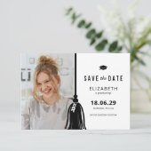 Foto-verlovingskaarten met Save The Date (Staand voorkant)