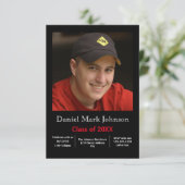 Foto verticaal - 3x5 Afstuderen aankondiging (Staand voorkant)