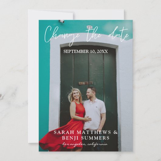 Foto - Verticale wijziging van de datum Kaart (Voorkant)