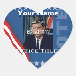 Foto vervangen | Campagne Sjabloon Hart Hart Sticker