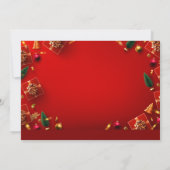 Foto vierde kerstfeest kaart (Achterkant)