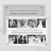 Foto viering 50ste huwelijksverjaardag kaart (Voorkant / Achterkant)