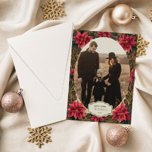 Foto Vintage Barok Kerstmis Feestdagenkaart