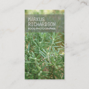 FOTO-Visitekaartje voor fotografen of voor Chefs Visitekaartje