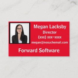 Foto Visitekaartje voor Matching Badge