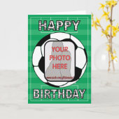  foto voetbal Groetjes kaarten (Gele Bloem)