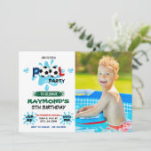 Foto Voetbal Pool Party Kaart (Staand voorkant)