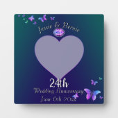 Foto voor 24th Wedding Jubileum Plaque Fotoplaat (Voorkant)