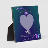 Foto voor 24th Wedding Jubileum Plaque Fotoplaat (Voorkant)