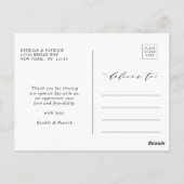 Foto voor altijd bedankt bruiloft briefkaart (Achterkant)