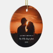 Foto voor eerste kerstfeest keramisch ornament (Rechts)